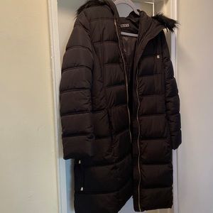 Lightly worn Guess ladies warm jacket; Medium